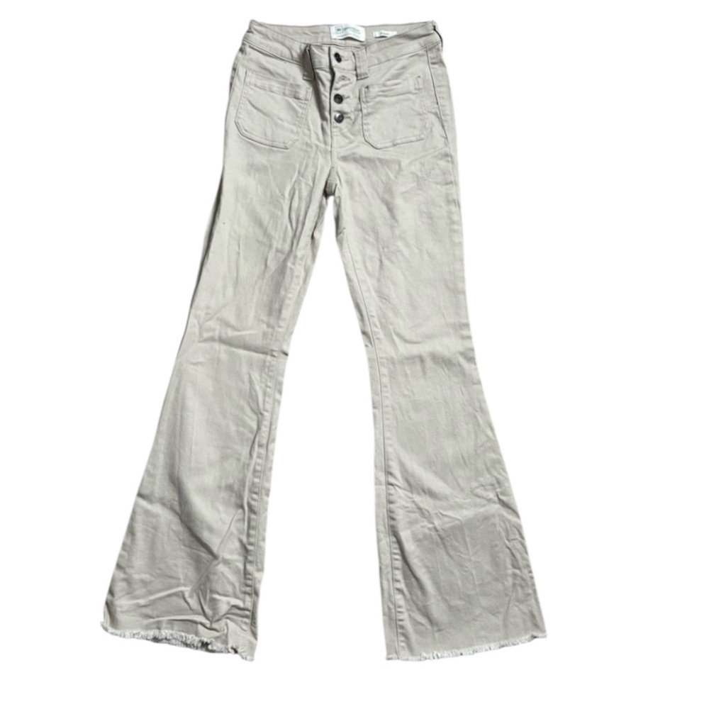 Celebrity Pink Flower High Rise Flare Bell Bottom Jeans Size 3